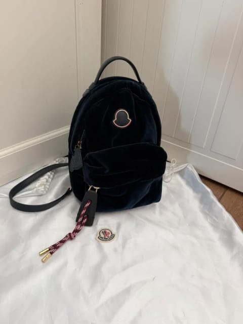 Moncler velvet cudny plecak damski navy