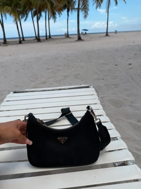 Black prada purse