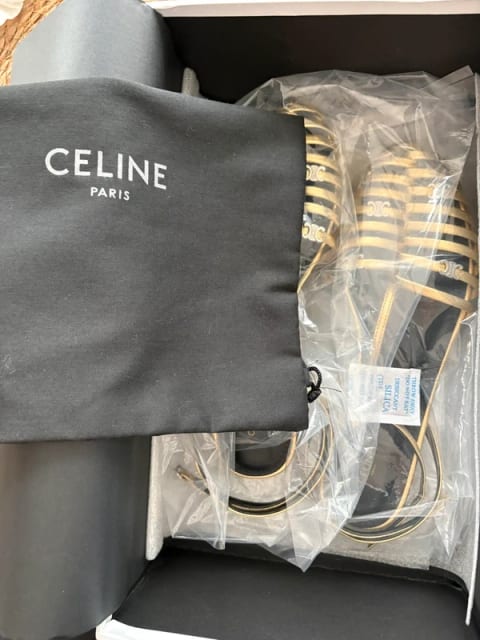 Sandały Celine gold 38