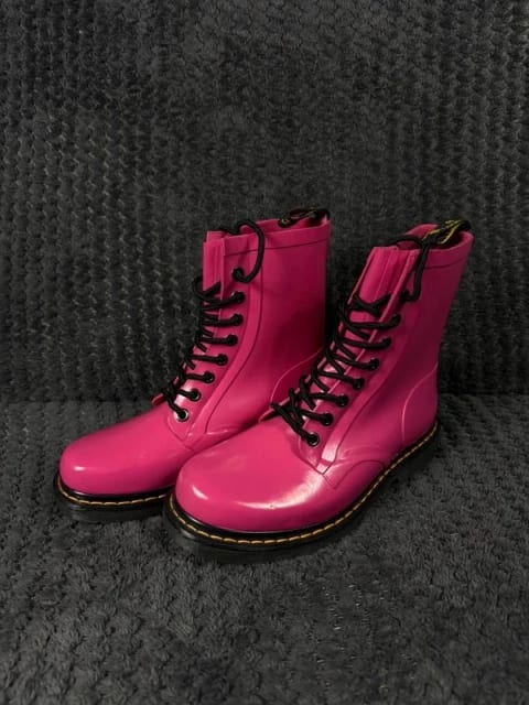 Botki Dr. Martens Drench Wysokie Damskie Buty Rożowe Rozmiar 39