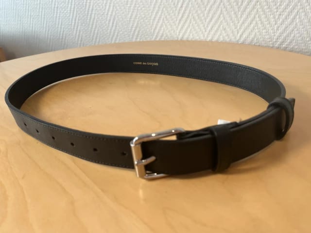 Comme des Garçons Classic Leather Belt (Black, Size S/80 cm, Like New)