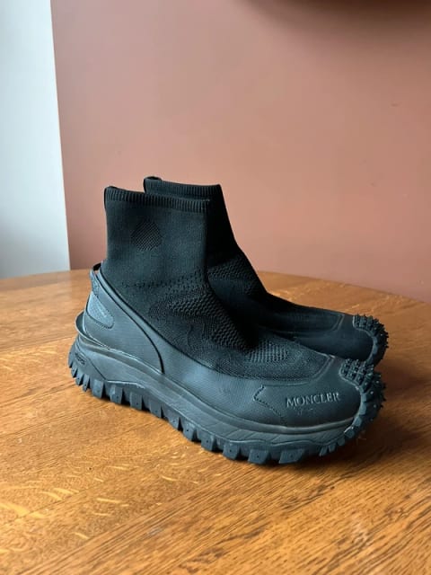 Moncler Trailgrip Knit High Top Sneakers