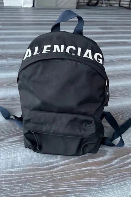 Balenciaga black nylon backpack XS