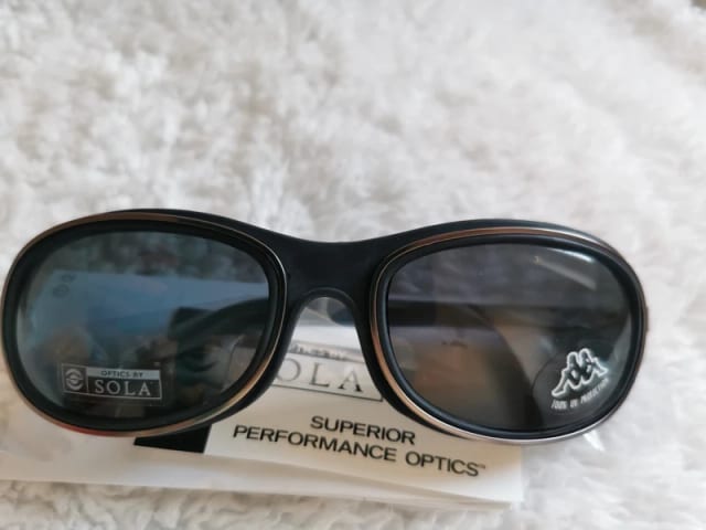 Ochelari de soare Kappa, sport, negru cu gri, din metal, marimea 55
