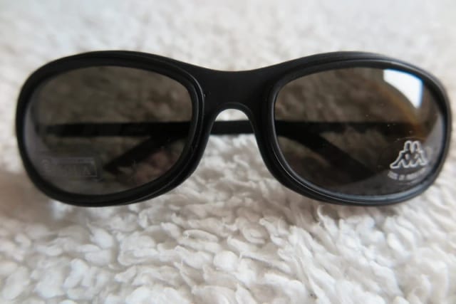 Ochelari de soare Kappa, sport, negri cu lentila gri, din metal, marimea 55 –