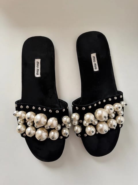 Klapki Miu Miu