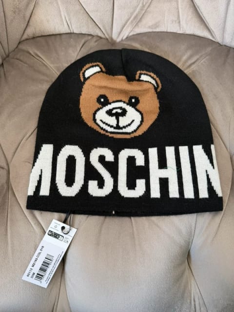 Czapka czarna Moschino Nowa