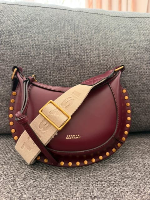 Sac Isabel Marant Oskan Moon Burgundy / Bordeau