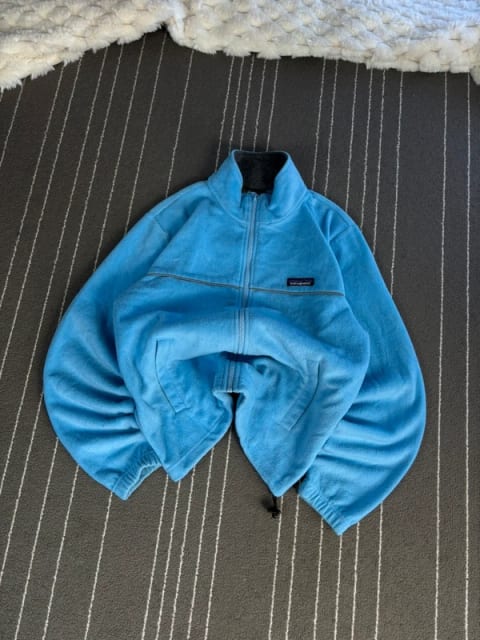Polar damski Swag y2k streetwear Pile fleece trekking Patagonia niebieski C134