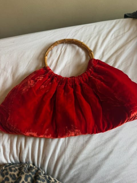 COMME des Garcons velvet bag