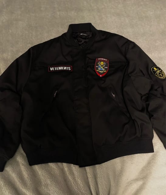vetements police jacket