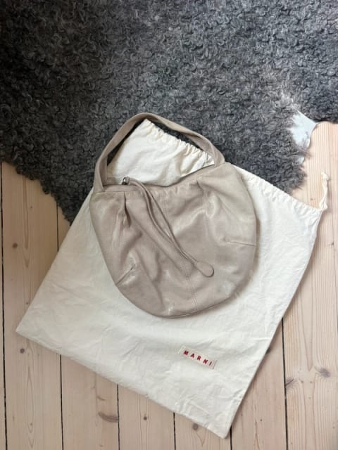 Axelväska Marni vintage skinn