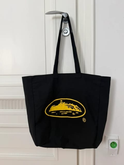 Corteiz Alcatraz czarna torba shopper tote bag