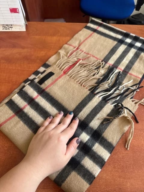 Unisex šál Burberry z kašmíru