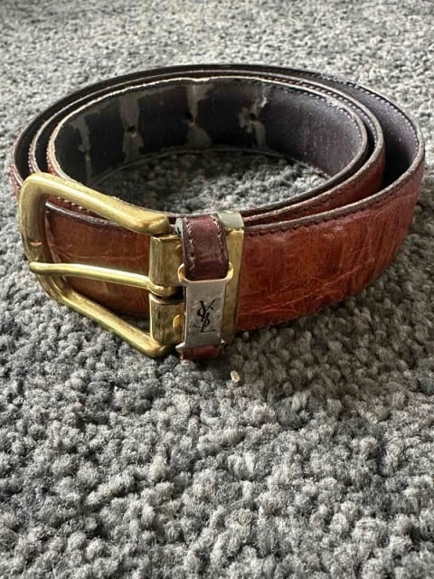 YSL Belte Brun Naturligt Unisex