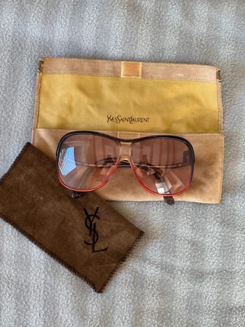 vintage Yves Saint Laurent Okulary przeciwsłoneczne pink archive YSL
