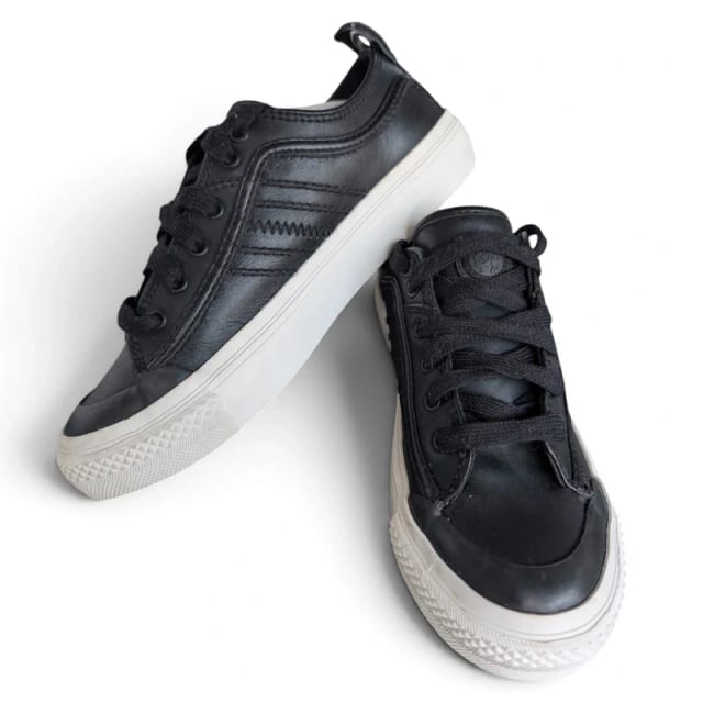 Czarne skórzane sneakersy Diesel S-Astico Low Lace r. 37 skóra naturalna