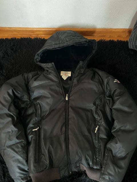 Polo Ralph Lauren Sport Black Basic Jacket Winter Autumn 00s Y2K Vintage Pump Oversized Swag