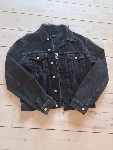 Balenciaga black denim jacket