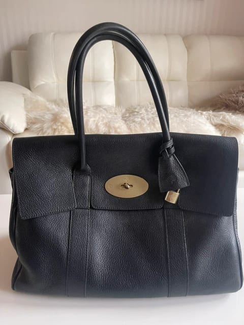 Mulberry Heritage Bayswater Black – Natural Vegetable Tanned Leather