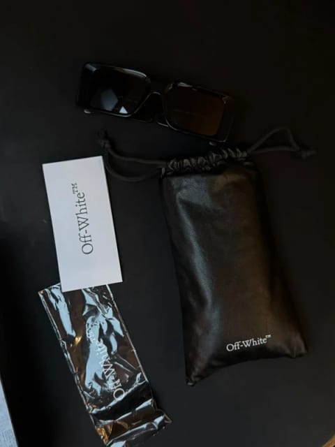 Off-White Virgil Sunglasses Czarne Okulary Przeciwsłoneczne + Paragon / Full Set