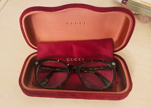 Gucci xe708ab7 Glasses for Women in Brown/Gold/Black