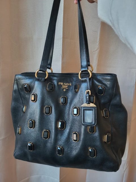 Prada läderväska tote