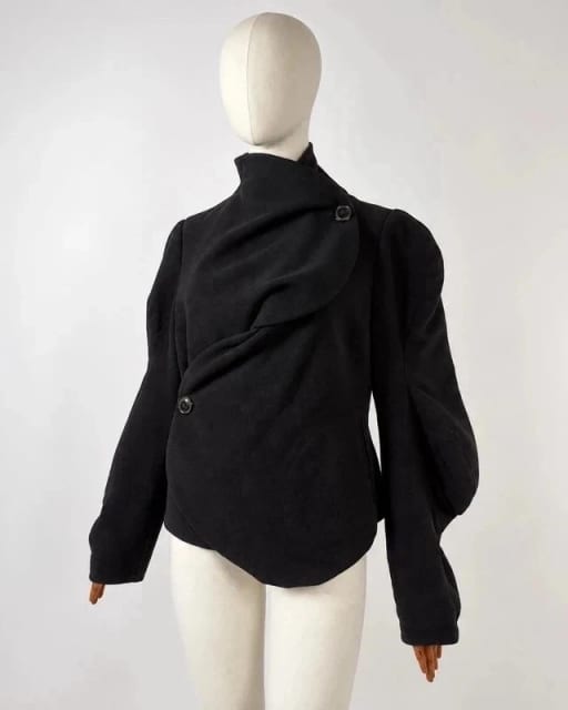 Vivienne Westwood Anglomania – asymetryczna kurtka, włoski rozmiar 44 38, bawełna