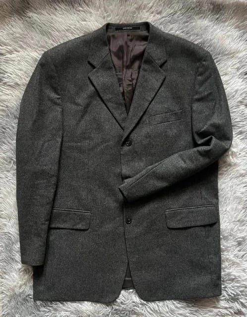 Wełniana marynarka Yves Saint Laurent Pour Homme Vintage Blazer