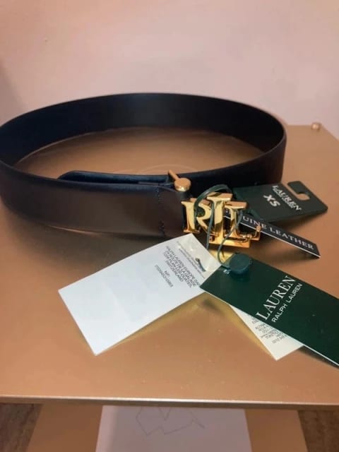 Original, Novy s visackou cerny pasek - kuze, Ralph Lauren rada Lauren