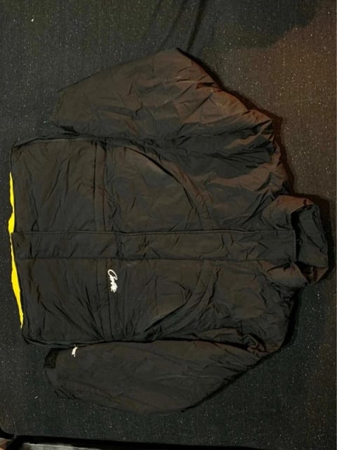 Kurtka Corteiz Bolo B.I.G. Puffer Jacket Black/Yellow - Rozmiar L