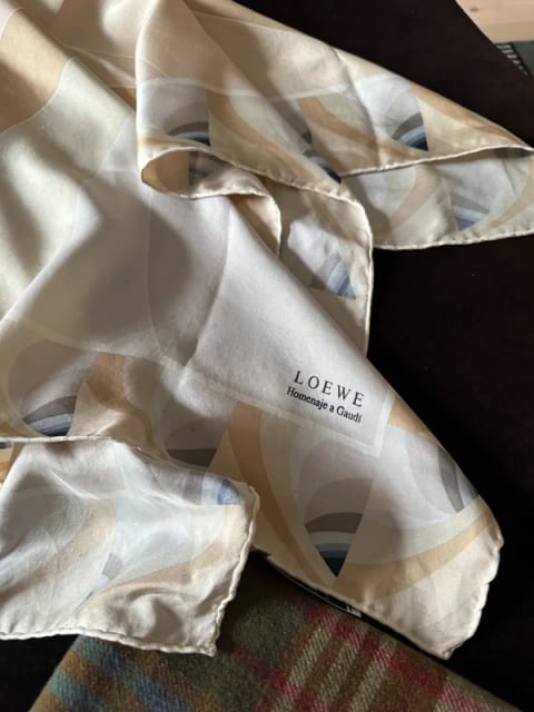 LOEWE 100% Silk Scarf 90x90 cm
