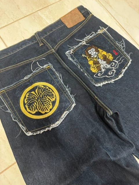 Blugi Red Monkey Company negrii marimea 38