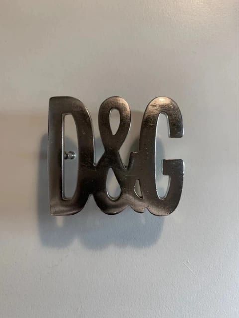 Vintage D&G logo-spænde – tungt aftageligt metalspænde – Y2K