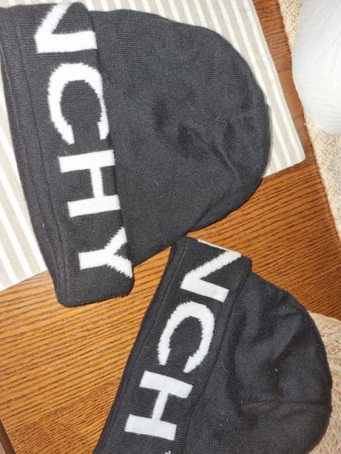 Givenchy czapki beanie x2 19.5cm i 21cm matchy matchy