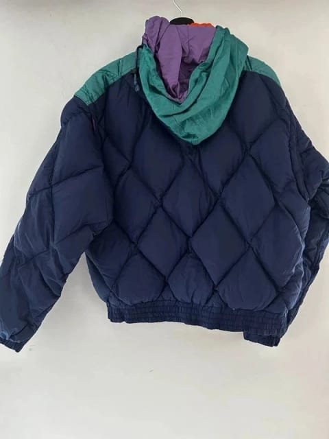 Kurtka puchowa Kappa vintage 2w1 kamizelka 90s puffer prawdziwy puch