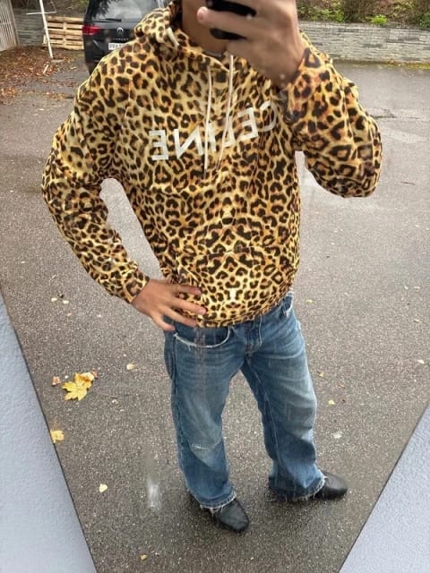 Celine leopard hoodie
