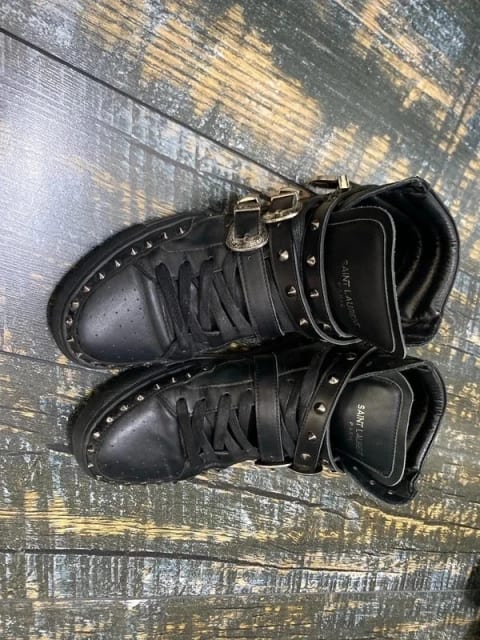 ysl spike boots