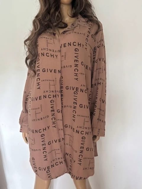 Givenchy Oversizowa Koszulowa Tunika 100% Cotton Uni