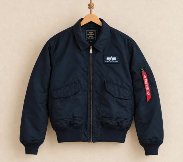 Alpha Industries CWU 45/P 4XL Kurtka Czarna Black Bomber Flight Jacket