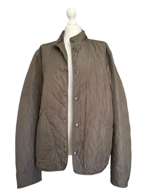 Barbour męska kurtka pikowana róż XL oliwkowo zielona