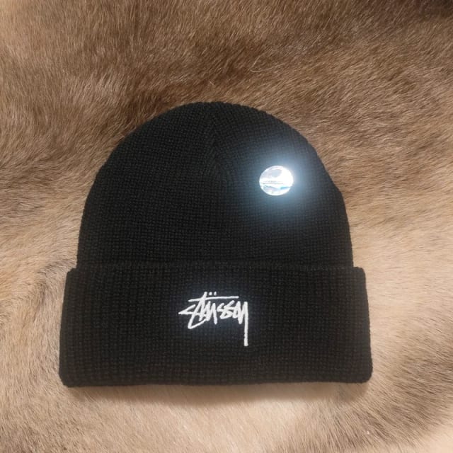 Czapka Stüssy beanie czarna zimowa streetwear