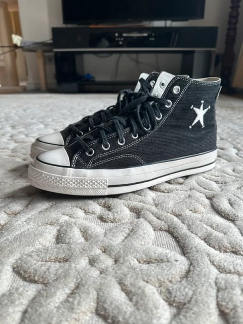 Stussy x Converse Chuck Taylor All-Star 70 Hi Black Buty Sneakers