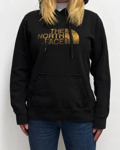 Bluza The North Face damska z kapturem brokatowa TNF