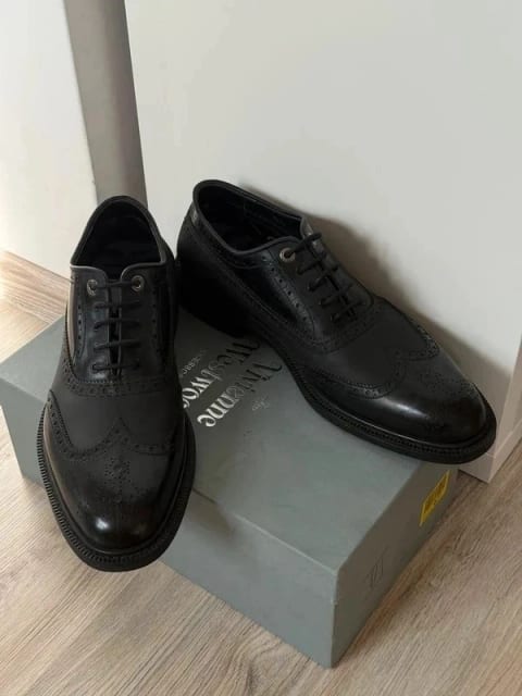 Vivienne Westwood black rubber Oxford shoes