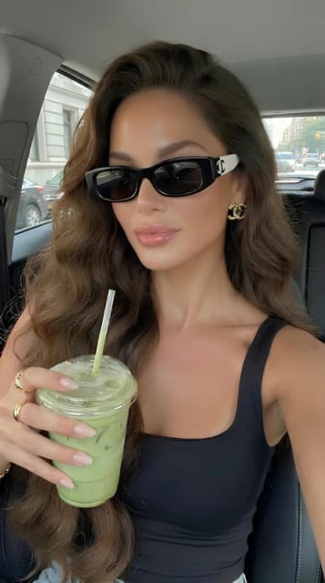 Okulary przeciwsłoneczne Chanel 5525 C1656/T8 czarno-białe prostokątne CC logo sunglasses luxury