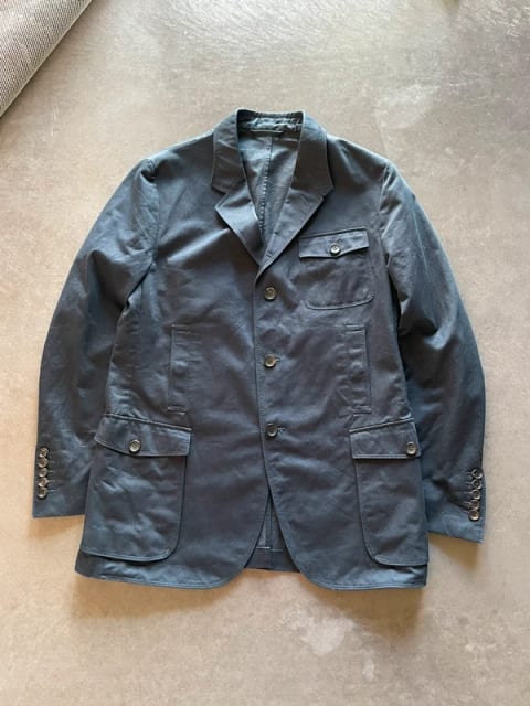 Gucci safari blazer in navy cotton – size 50R (M/L)