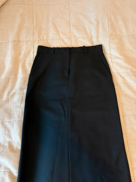 Toteme low-waist straight skirt black