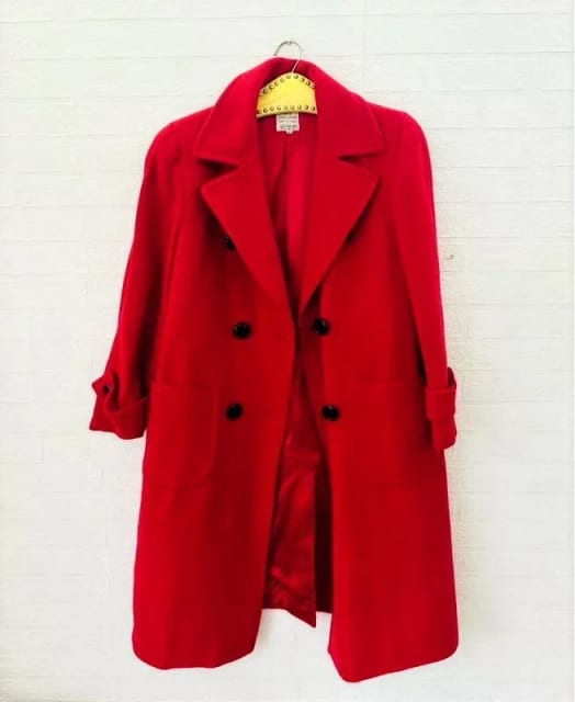 Celine wełniany płaszcz vintage rozmiar 40
