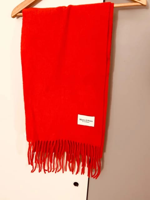 Pomarańczowy szal MarcO ’Polo extra virgin wool